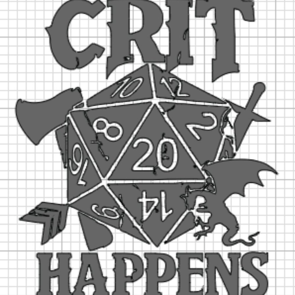 D & D (Dungeons & Dragons) decal